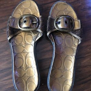 Coach slippers/sandals size 6